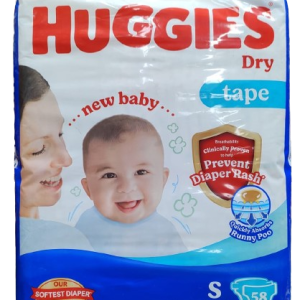 Huggies Dry Belt Diaper S ( 4-8 KG ) 58 Pieces