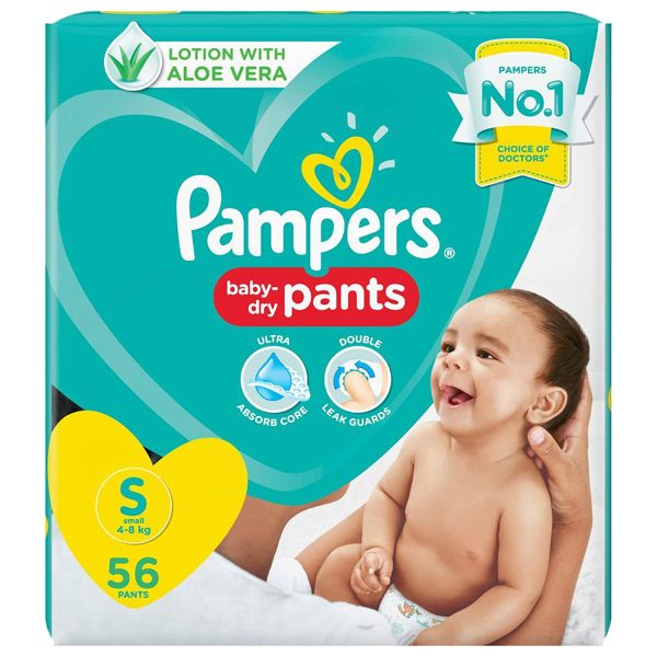 Pampers Diaper Pants S (4-8Kg) 56 Pieces