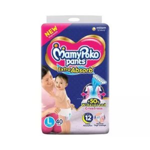 MamyPoko Pants System L Size (9-14 KG) 40 Pices ( Indian )