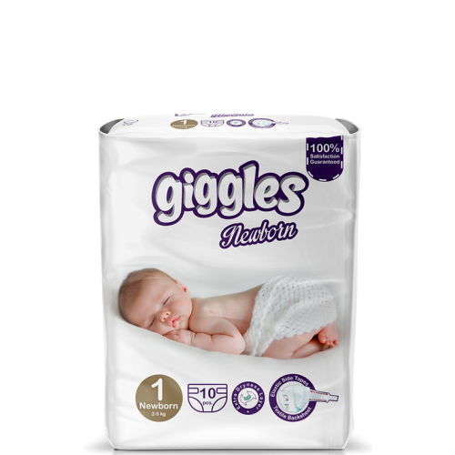 Giggles Newborn Belt System Diaper (2-5 Kg) 10 Pcs