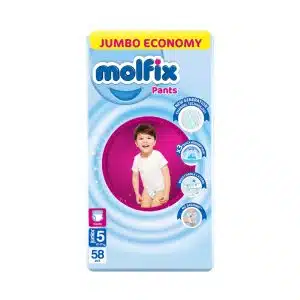 Molfix Baby Diaper Pant System 5 Junior (12-17 KG) 58 Pices ( Turkey )