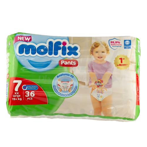 Molfix Pant System Size 7 (19 Kg+) 36 Pices
