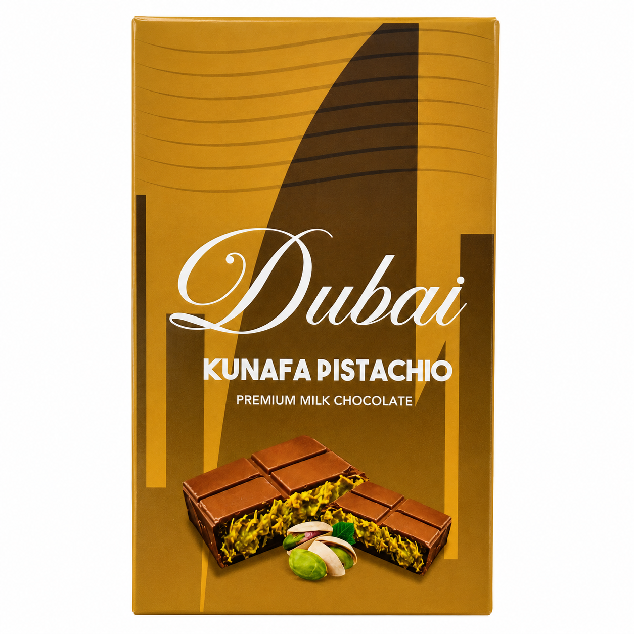 Dubai Kunafa Pistachio Premium Milk Chocolate 100 Gm