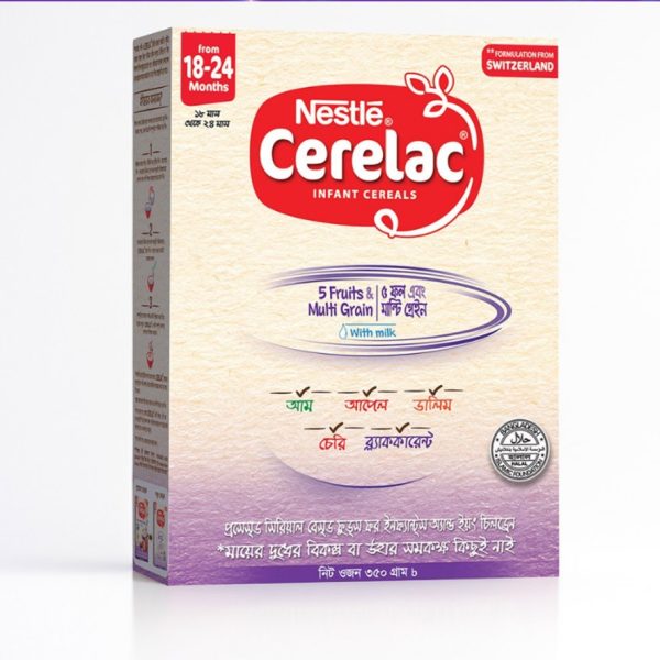 Cerelac Wheat & 5 Fruits ( 18 to 24 month ) 350 Gm (Bangladesh)