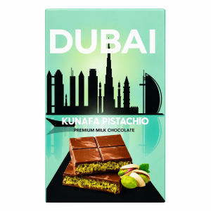 Dubai Kunafa Pistachio Premium Milk Chocolate Bar 100 Gm