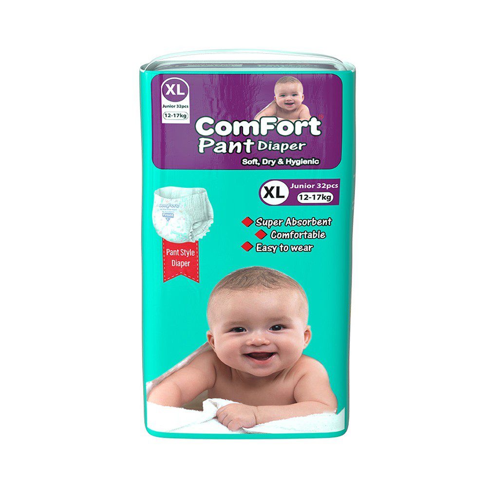Comfort Baby Diaper Pant XL (12-17 kg) 32 Pices