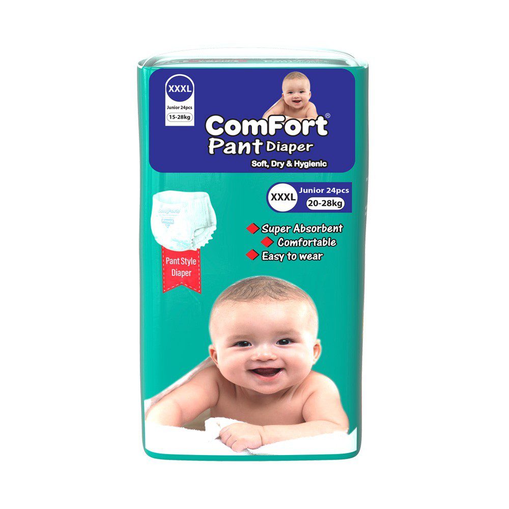 Comfort Baby Diaper Pant System 3XL (20-28 kg) 24 Pices