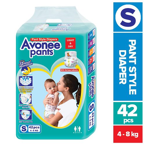 Avone Pant Diaper S (4-8 kg) 42 Pices