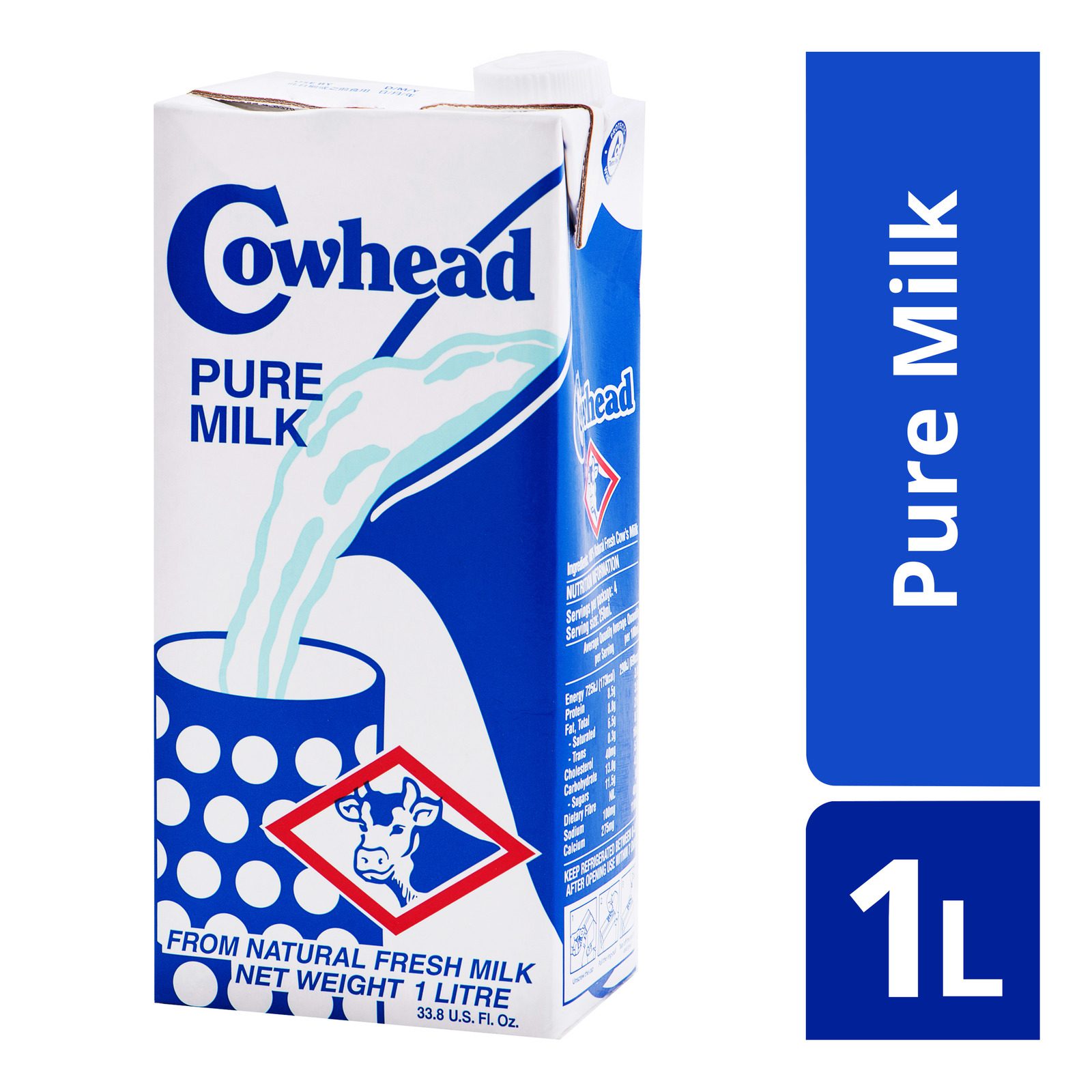 Cowhead Pure UHT Milk 1 Litter ( New Zealand )
