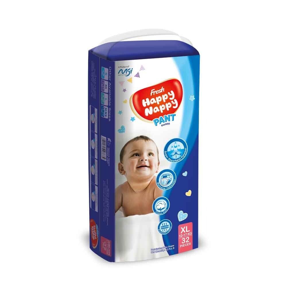 Fresh Happy Nappy Pant Diaper XL (12 -17 kg) 32 pices