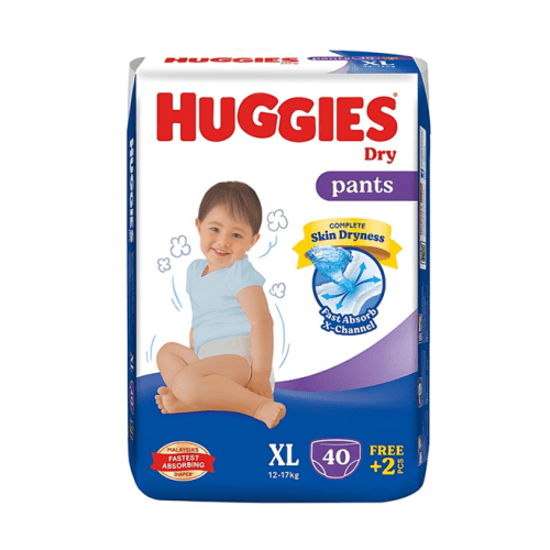 Huggies Dry Pant Diaper XL (12-17 KG) 42 Pices ( Malaysia )