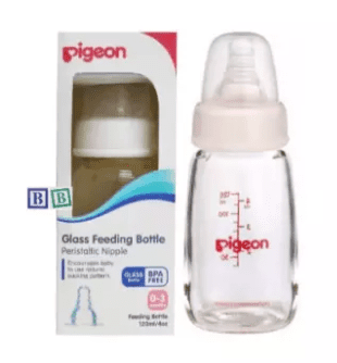 Pigeon Peristaltic Nipple SN Glass Bottle 120ml