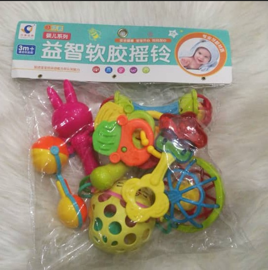 Tumbler rattle teether baby toy 0-6 months unixes