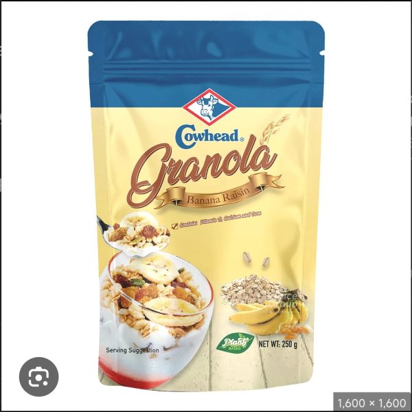 Cowhead Granola Banana Raisin 250gm
