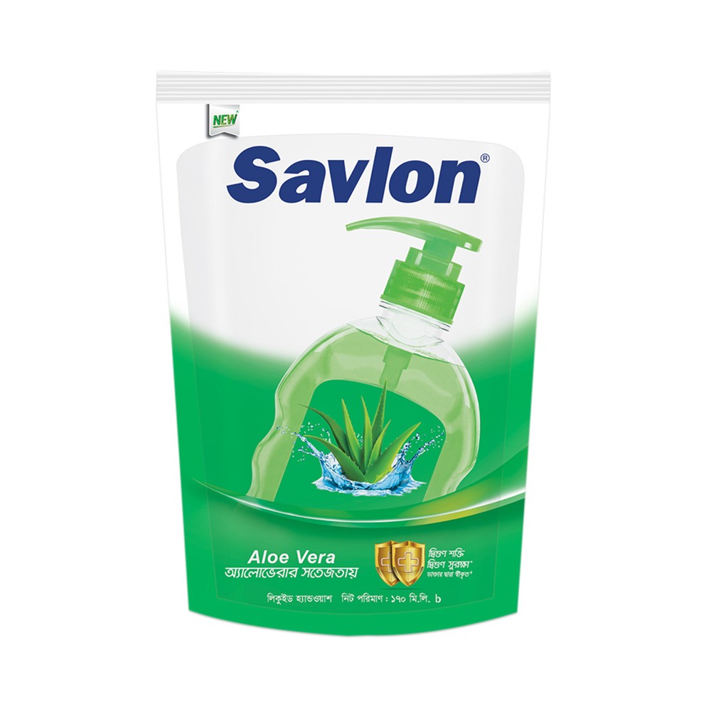 Savlon Handwash Aloe Vera 170ml Pouch