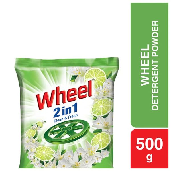 Wheel Washing Powder 2 in 1 Clean & Fresh 500 gm