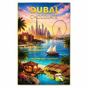 Dubai Chocolate bar filled with Pistachio Kunafa 100 Gm
