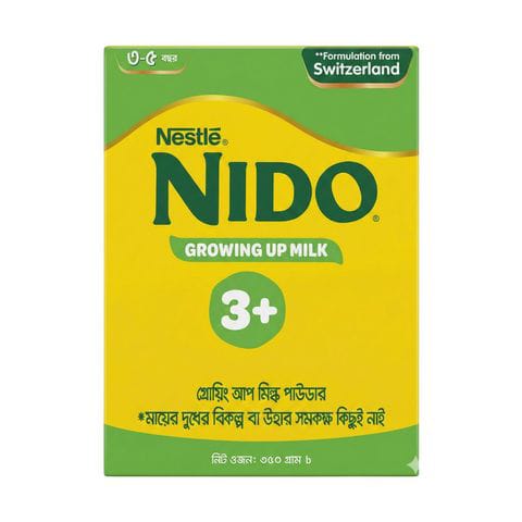 Nestlé Nido 3+ Growing Up Milk Powder (3-5 Y) 350 gm