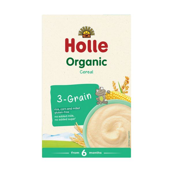 Holle Organic 3-Grain Cereal 250gm From 6 month+