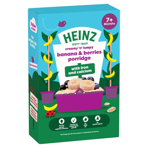 Heinz Banana & Berries Porridge 200gm (7+ month)