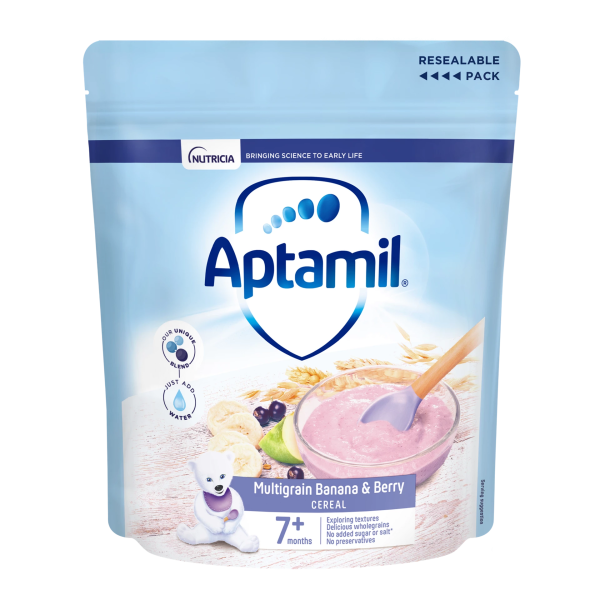 Aptamil Multigrain Banana & Berry Cereal 200gm 7 month+