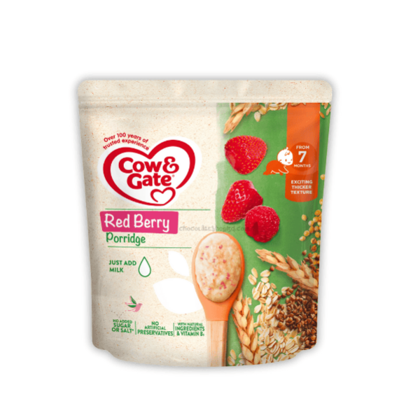 Cow & Gate Red Berry Wholegrain Porridge 200gm