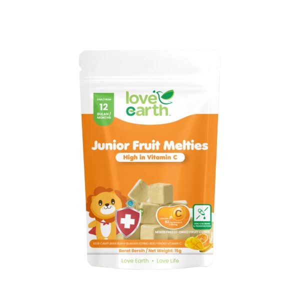Love Earth Junior Fruit Melties specifically the "High in Vitamin C" flavor