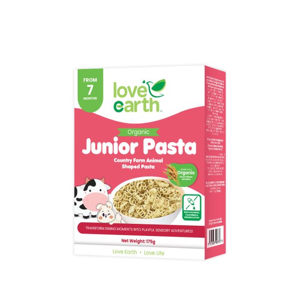 Love Earth Organic Junior Pasta Animal Shaped