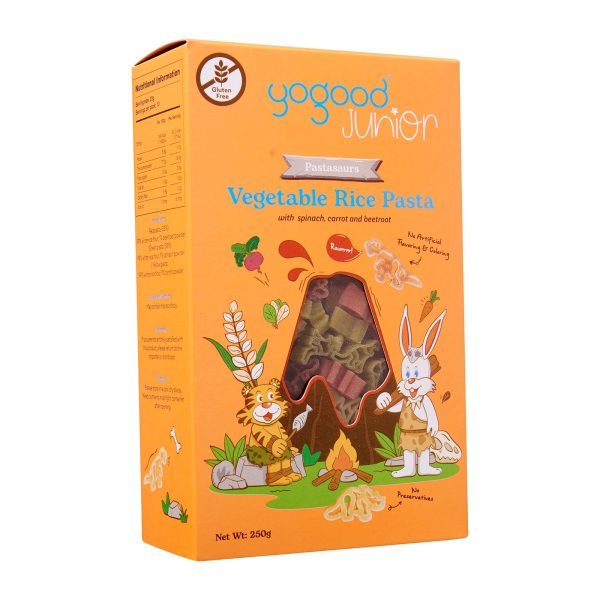 Yogood Junior Pastasaurs Vegetable Rice Pasta 250gm