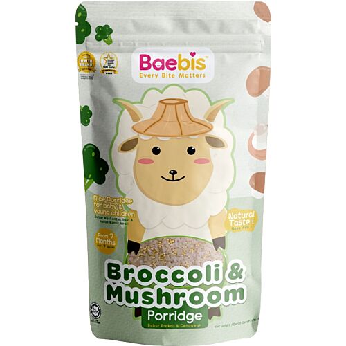 Baebis Brand Broccoli & Mushroom porridge 7 month+