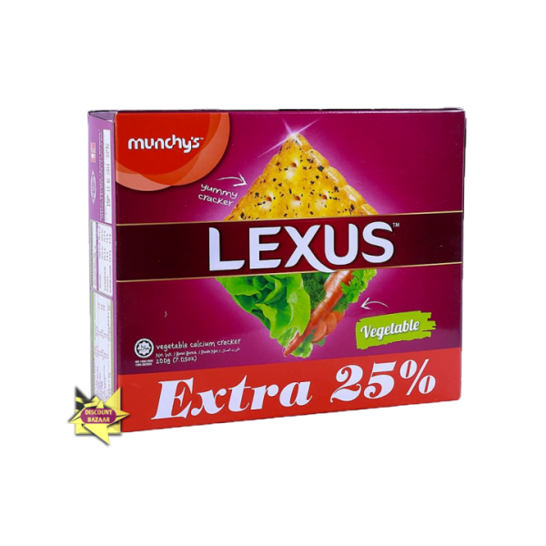 Munchys Lexus Vegetable Biscuit 200 Gm (Box)