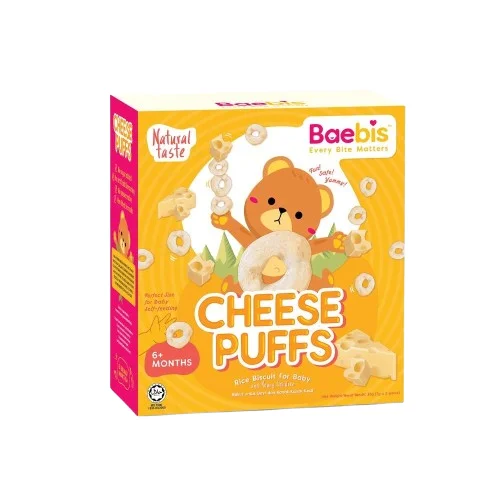Baebies Cheese Puffs Rice Biscuits 35gm