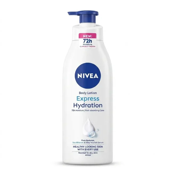 Nivea Express Hydration Body Lotion 400ml Pump (Spain)